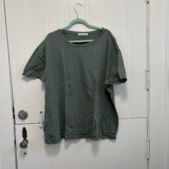 Free People Tops - Free People Green Short Sleeve Tee